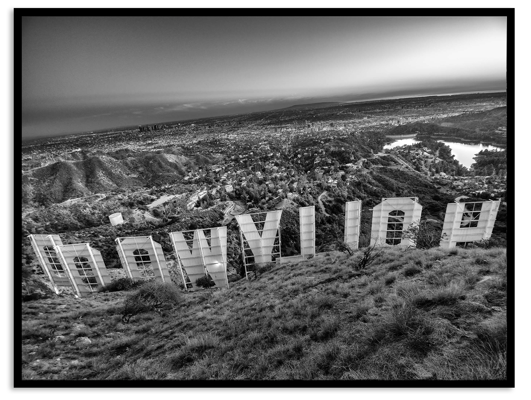 Hollywood Sign, From Behind – Impressions by Cassandra Plavoukos